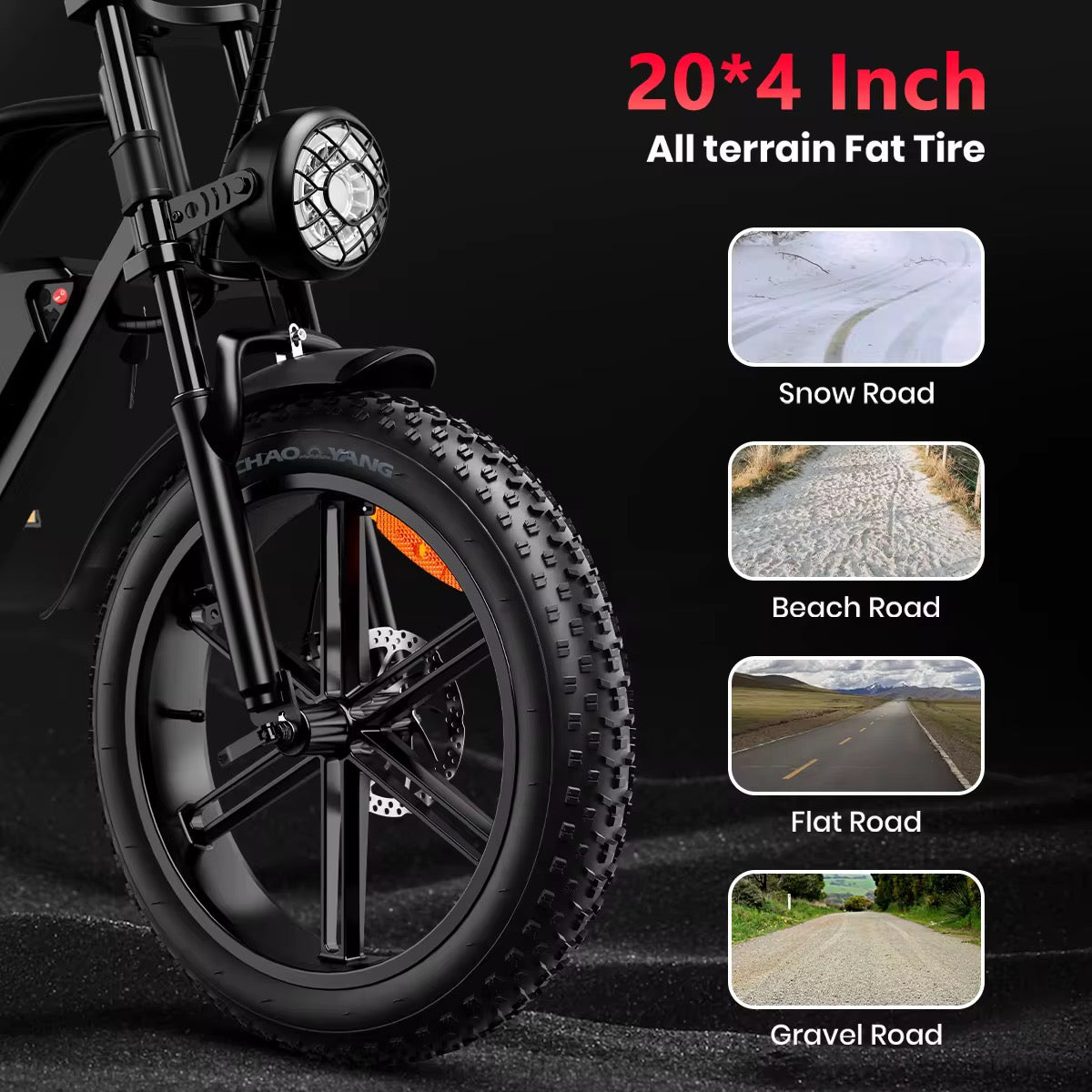 AMYET V9 - G60 1000W 20Ah Electric Bike