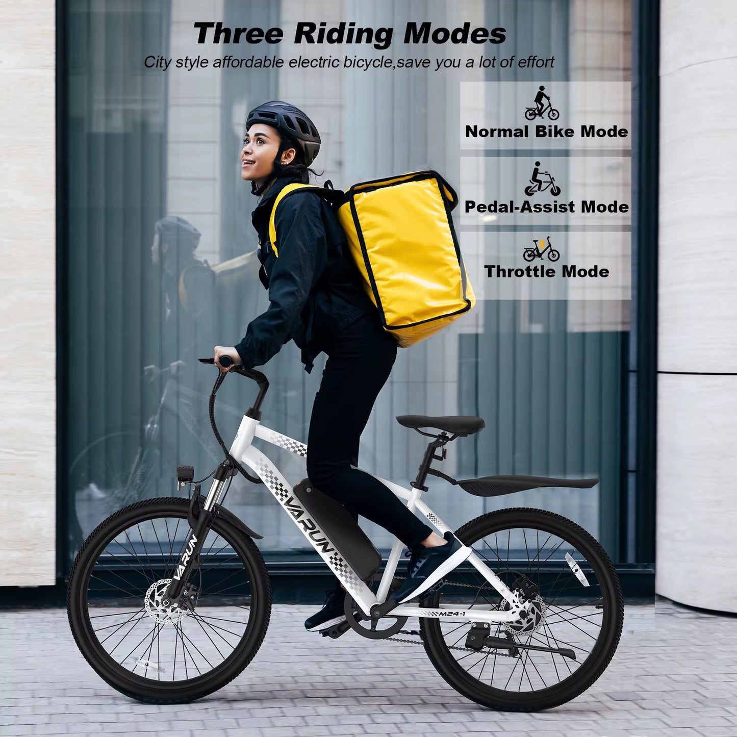 2025 24" Electric Mountain Bike 500W 36V Adult Ebike 7.8Ah LED Display 20MPH