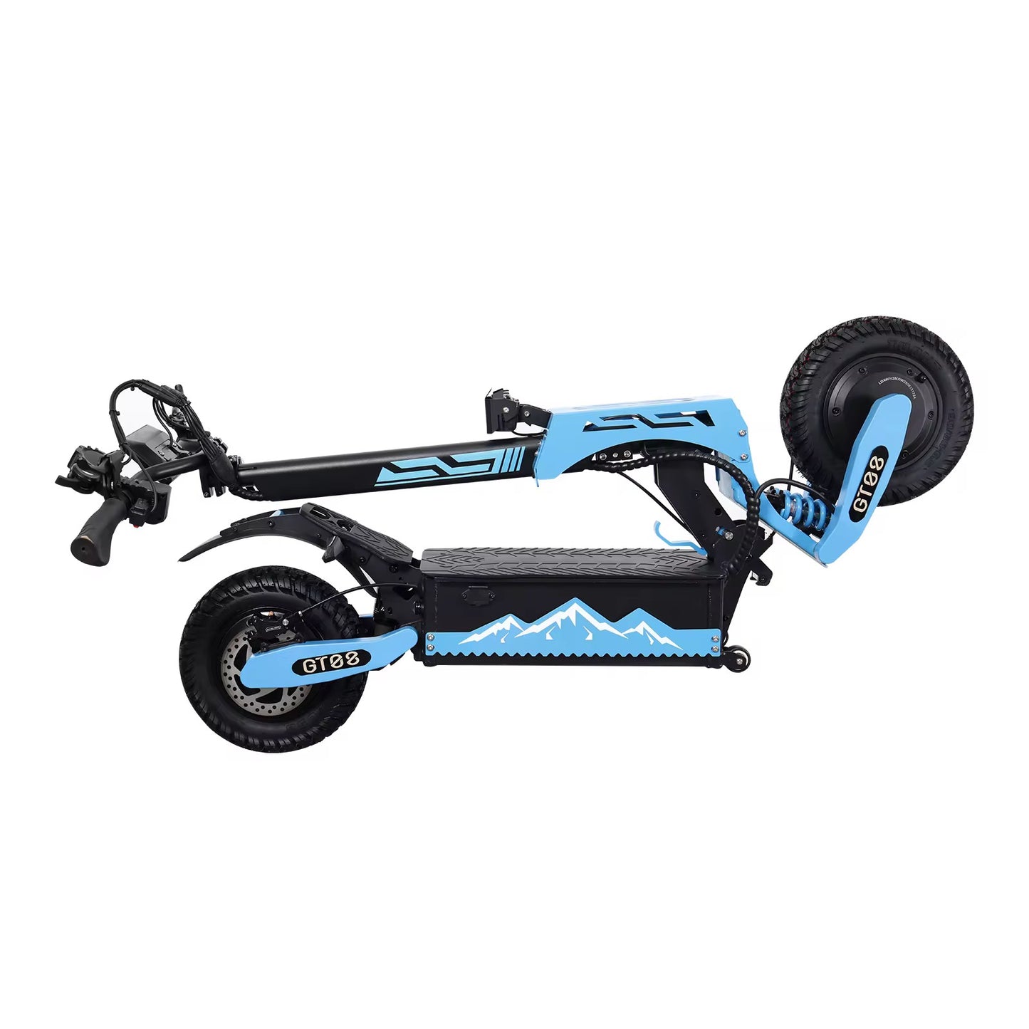 GT08 5600W Foldable Electric Scooter 60V 27AH Dual Motor 11in Off Road Tires