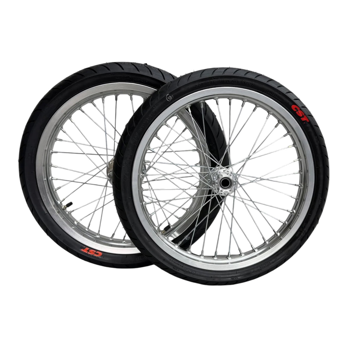 17″ Supermoto Wheel Set with CST Tires for Surron LBX, E-Ride Pro, 79Bike & Ventus