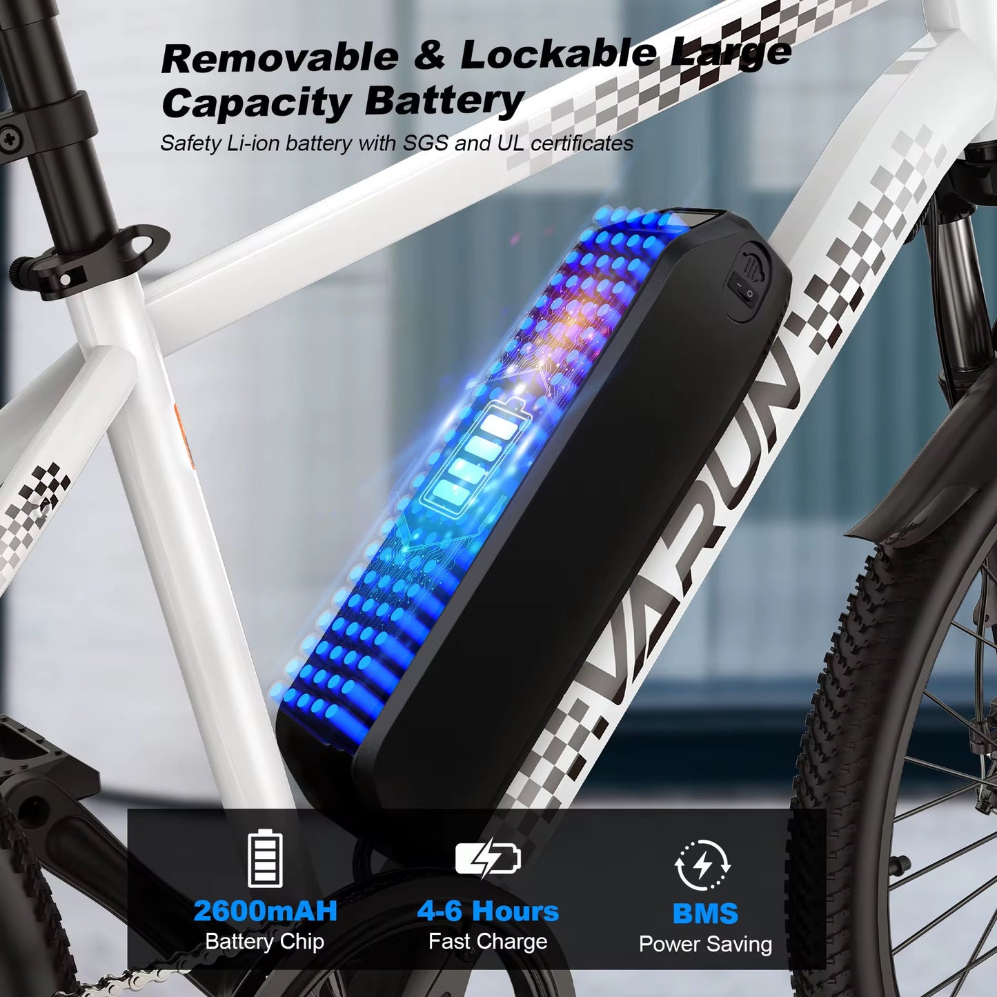 2025 24" Electric Mountain Bike 500W 36V Adult Ebike 7.8Ah LED Display 20MPH