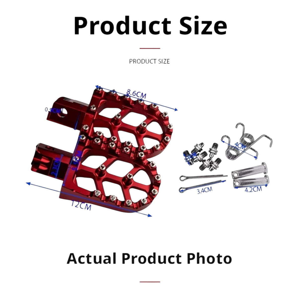 Volt Plug LA - Sur-RonS/X 62mm Wide CNC 7075 Aluminum Foot
Pegs with Burnt Blue Pins for Sur-Ron Light Bee 79bike